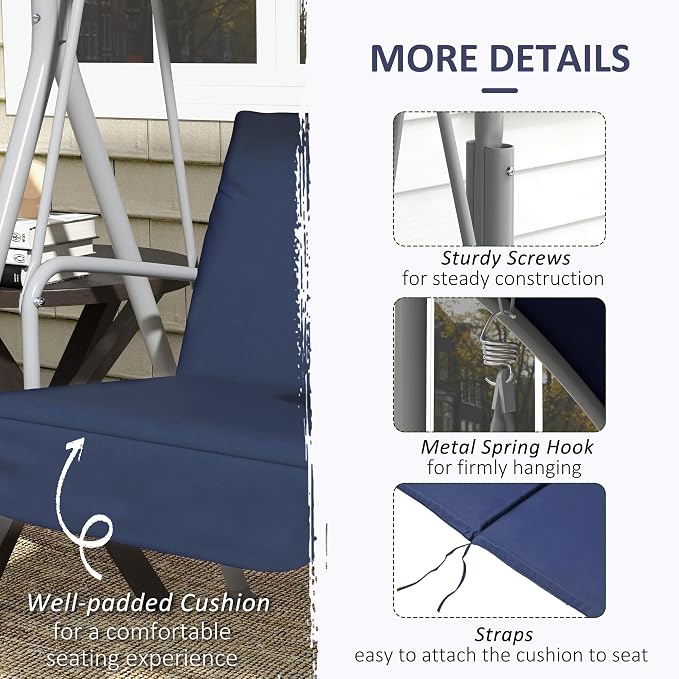 Outsunny 2 Person Porch Swing - Image 5