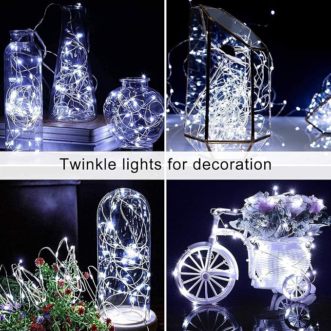 JMEXSUSS 4 Pack 100 LED Solar String Lights - Image 8