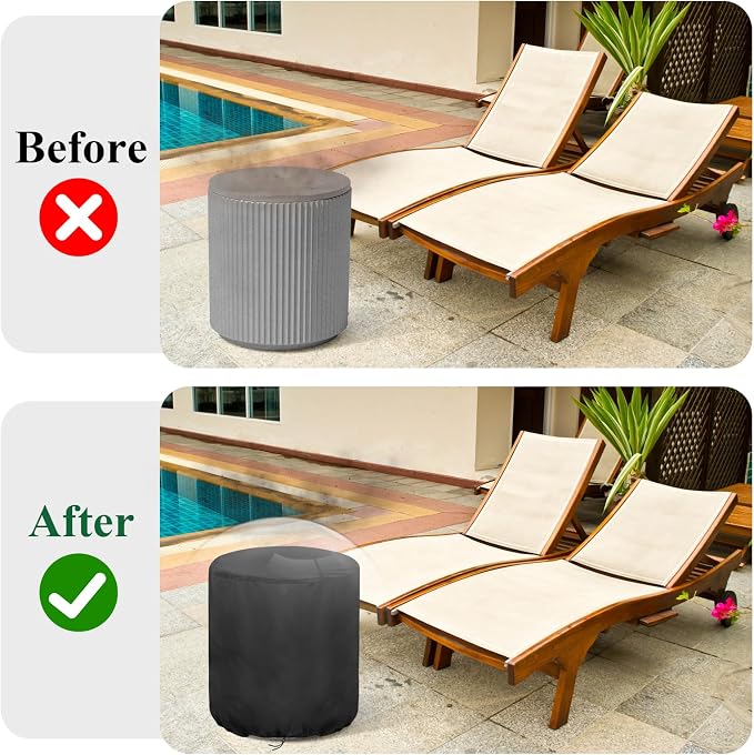 Patio Table Cover, Waterproof Square Round Cover - Image 6