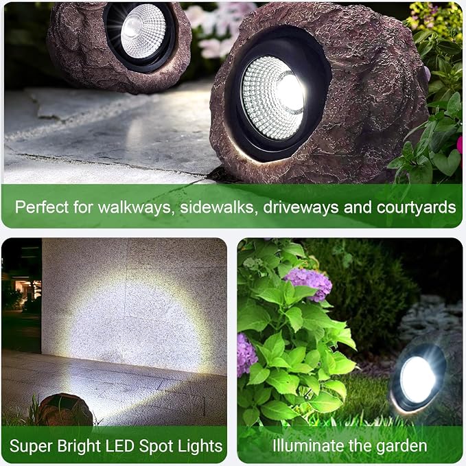 Outdoor Solar Rock Light - Image 4