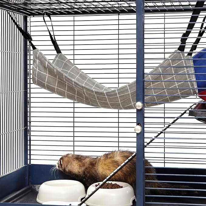 Jetec 2 Pack Cat Hammock for Cage, Catio Accessories Reversible Soft Cats Bed - Image 5