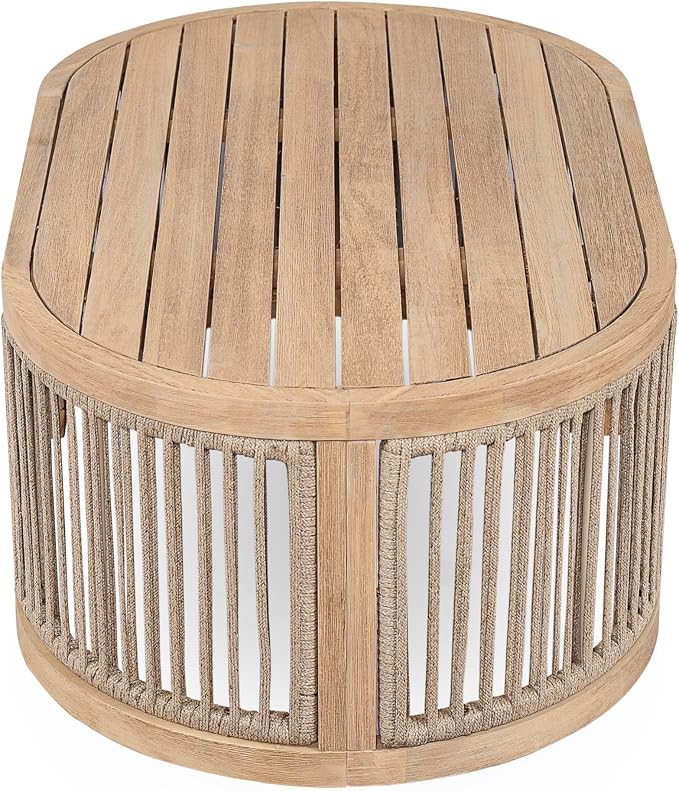 Christopher Knight Home Buekaz Outdoor Acacia Wood Coffee Table - Image 6