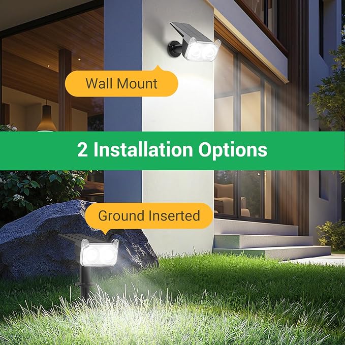 WdtPro Upgraded Bright Solar Lights Outdoor Waterproof, Auto ON/Off Solar Spot - Image 5