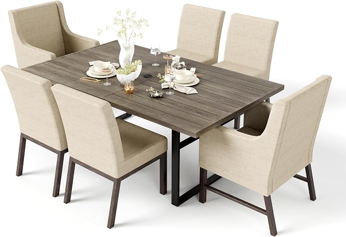 HERA'S HOUSE 7-Piece Indoor/Outdoor Dining Set - Image 9