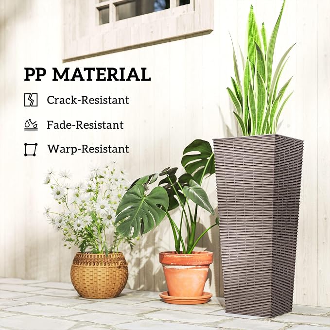 Outsunny 23.6 Inch Tall Planters - Image 7