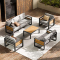 ZANDOR Aluminum Outdoor Patio Furniture Set, 5-Piece Metal Modern Outside by ZANDOR%7CCraftingYourOutdoorElegance