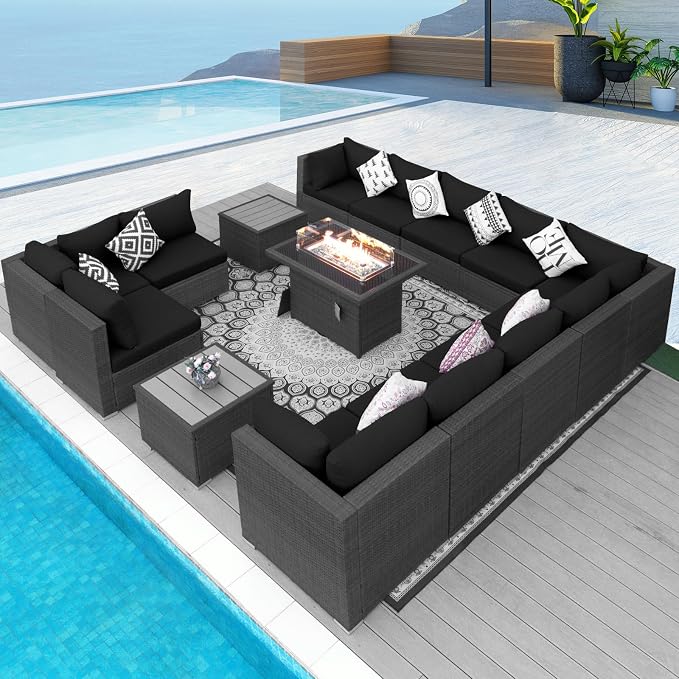 NICESOUL 15 Piece Outdoor Patio Furniture Set by NICESOUL