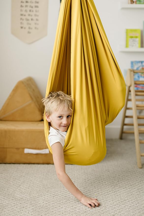 Marlowe & Co Indoor Outdoor Double Layer Cotton Sensory Compression Swing - Image 3