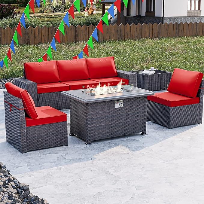 Kullavik 7 Pieces Outdoor Patio Furniture Set - Image 8