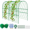 codree Garden Cucumber Trellis for Plant -47x 47 Inch Metal Arch Melon Trellis by codree