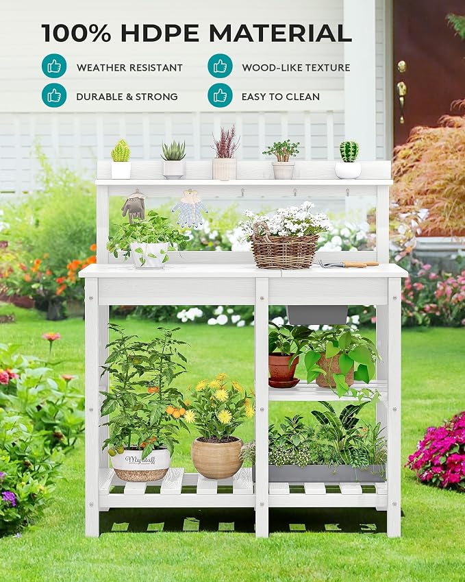 SERWALL Outdoor Potting Bench - Image 6