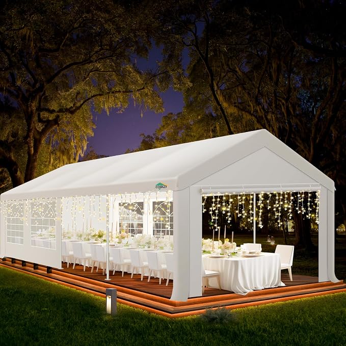 COBIZI 10x30 Party Tent Heavy Duty, Large Outdoor Wedding Tents - Image 9