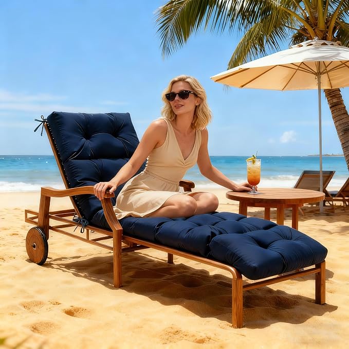 MTMR Chaise Lounge Chair Cushion Outdoor, Waterproof Seat Cushions - Image 2