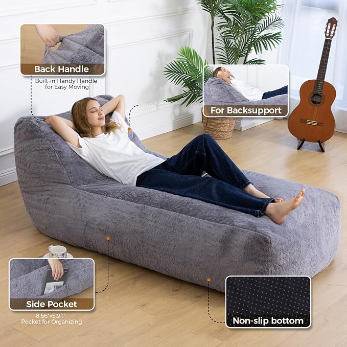 Giant Bean Bag Lounger Chair for Adults - Image 3