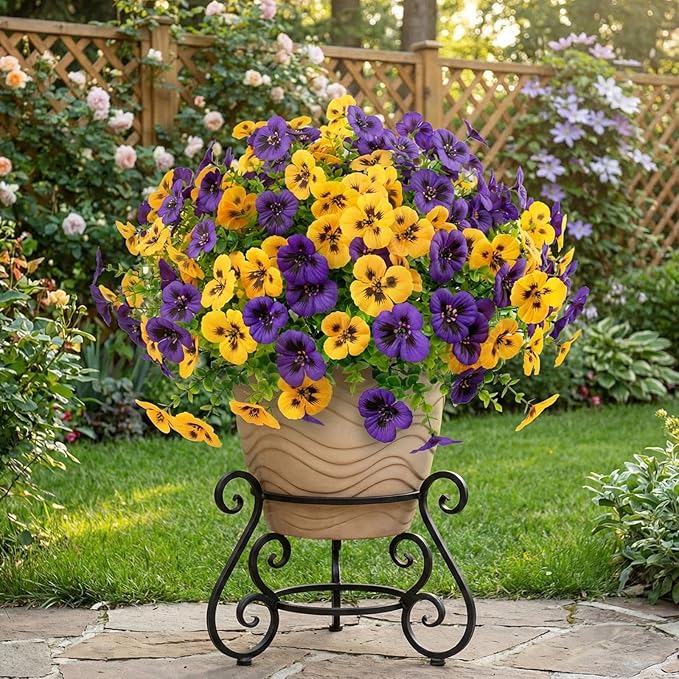 36 Pcs Artificial Fake Pansy Flowers - Image 6