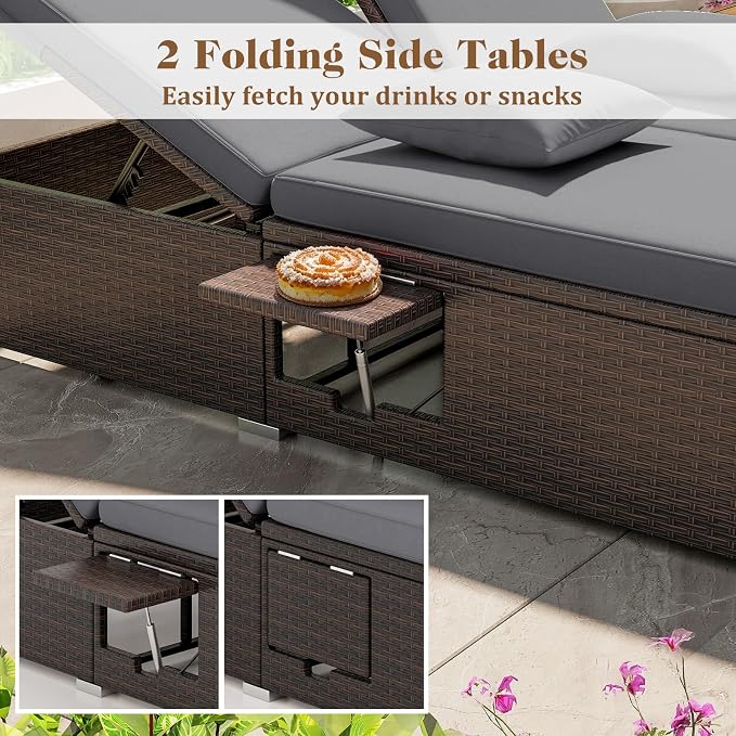 Tangkula Outdoor Rattan Daybed - Image 6