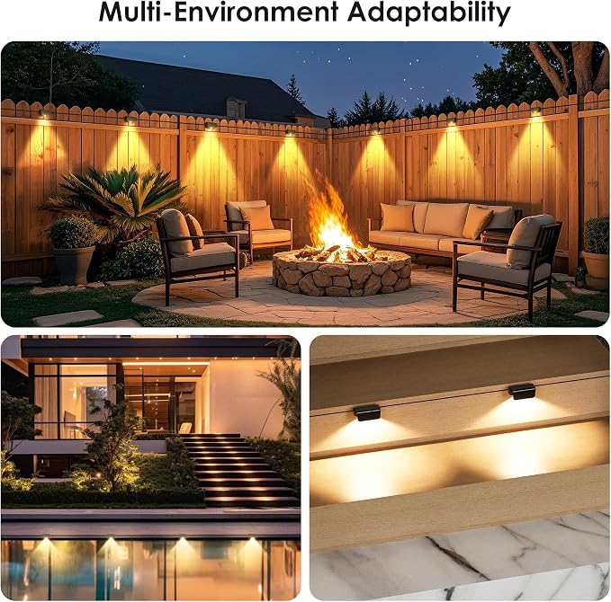 Fence Lights Outdoor, IP65 Waterproof Deck Light - Image 7