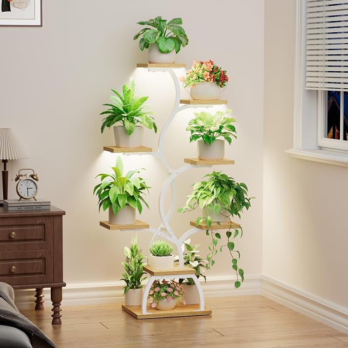 Plant Stand Indoor with Grow Light - Image 8