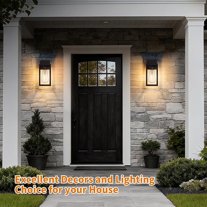 13'' Outdoor Lighting Fixtures Wall Mount, Exterior Front Porch Lights - Image 7