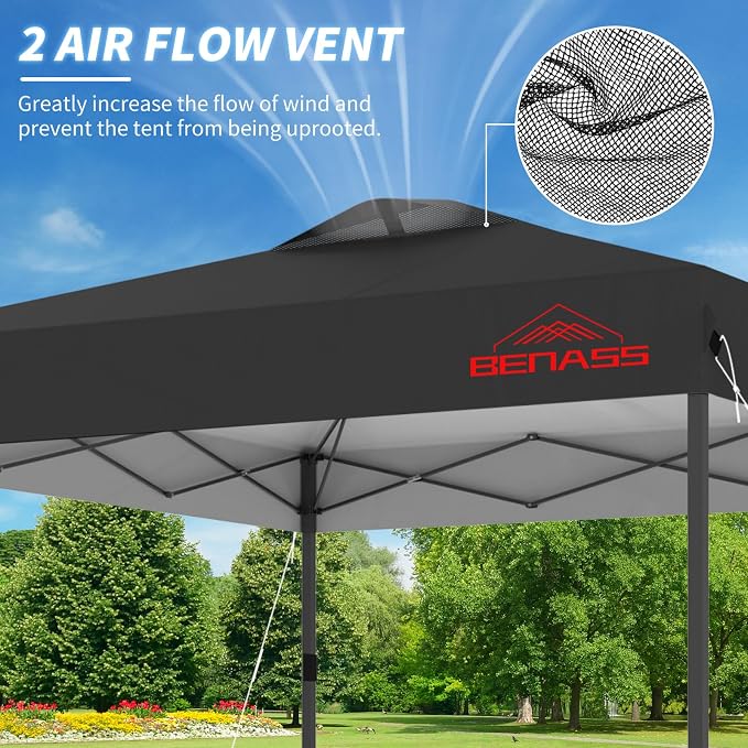 10x10 Pop Up Canopy, Easy Up Canopy Tent, Heavy Duty Tents - Image 3