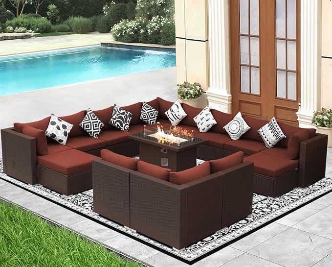 NICESOUL 15 Piece Outdoor Sectional - Image 3