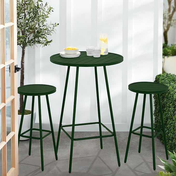 Best Choice Products 3-Piece Patio Dining Set, Bar Height, Outdoor Bistro Set - Image 7