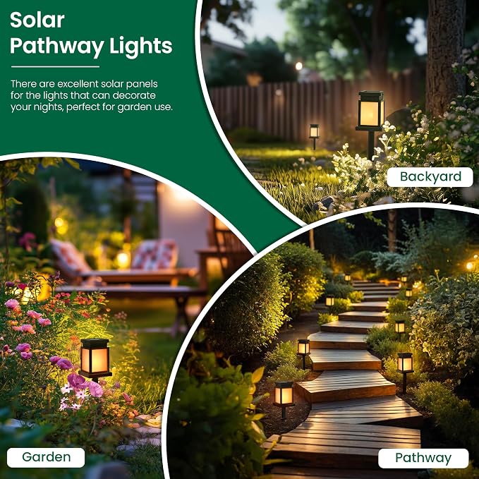 GIGALUMI Solar Lanterns Outdoor Waterproof, 8 Pack Hanging Solar Lanterns - Image 6