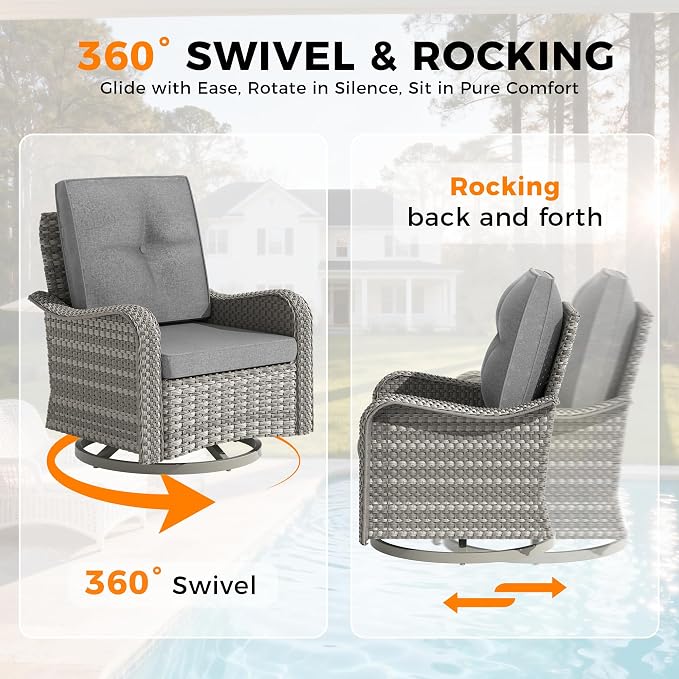 14-Seat Outdoor Wicker Patio Furniture Set - Image 5