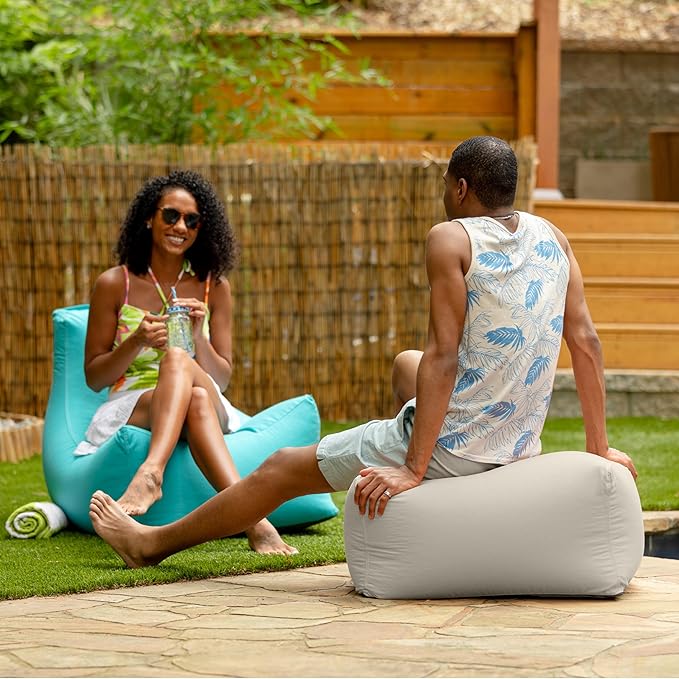 Jaxx Leon Outdoor Bean Bag Ottoman - Image 7