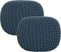 REDEARTH · Round Pouf Foot Stool Bean Bag Ottoman by REDEARTH