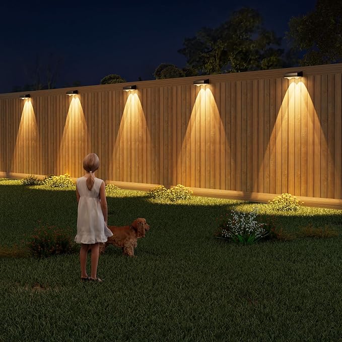 VOLISUN Solar Fence Lights Outdoor 12 Pack, 10 Colors ＆ Color Changing Fence - Image 7