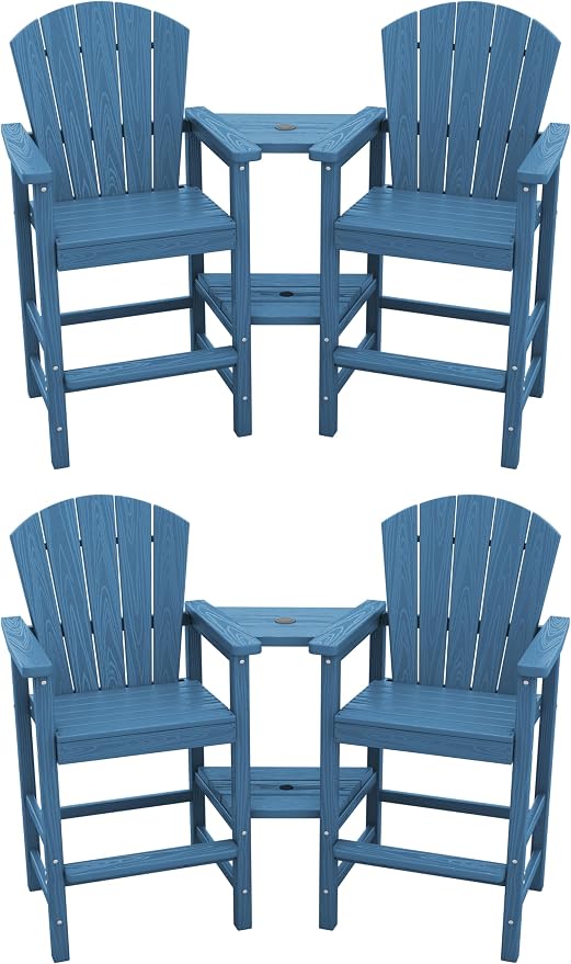SERWALL Tall Adirondack Chairs Set of 4 by SERWALL