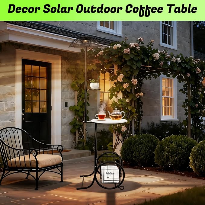 Solar Outdoor Coffee Table - Image 6