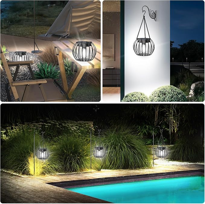 UBright Solar Powered Lights Outdoor Waterproof Hanging Lights - Image 7