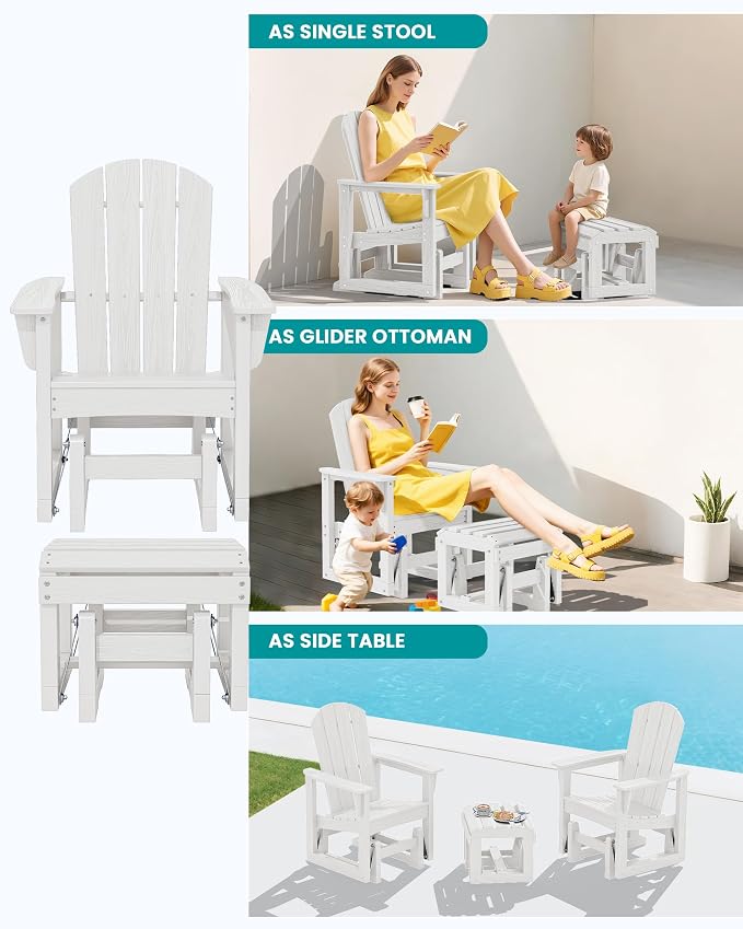 SERWALL Outdoor Glider Chair - Image 6