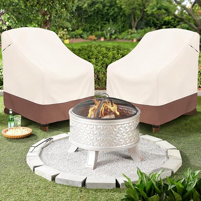 okcool Patio Adirondack Chair Cover 2 Pack, Waterproof Heavy Duty Outdoor Chair - Image 5