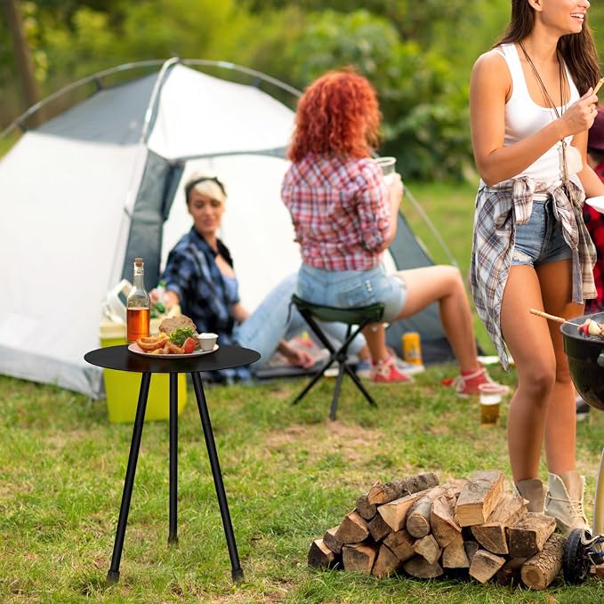 12.2" Small Round Outdoor Side Table - Image 2