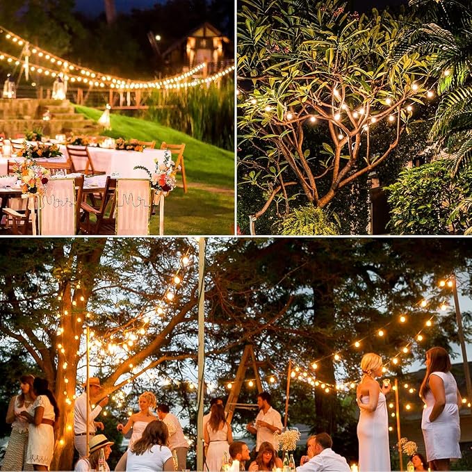 Lakumu 34FT G40 Solar String Lights, Globe Outdoor String Lights - Image 7