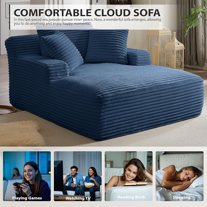 50 Inches Chaise Lounge Indoor, Oversized Chaise Lounge Chair - Image 7