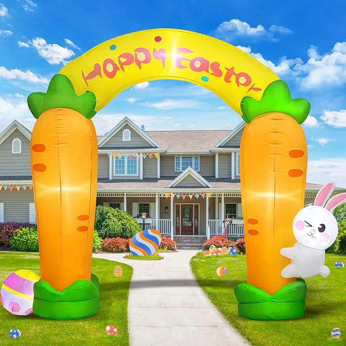 MICOCAH 9FT Long Easter Inflatables Archway Outdoor Decorations, Easter by MICOCAH