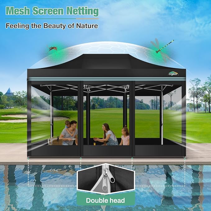 COBIZI 10x15 Canopy Tent, Heavy Duty Pop up Canopy - Image 7