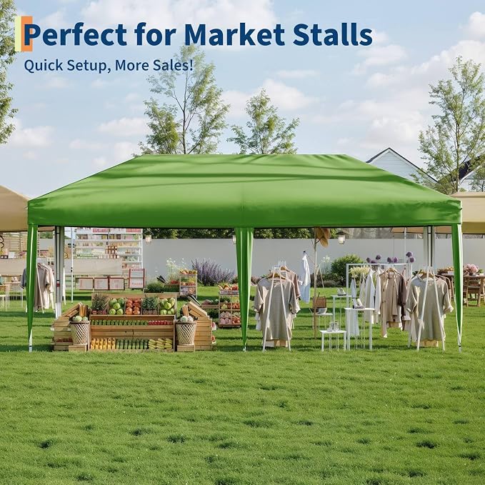 Garvee 10x10 Pop Up Canopy Tent, Heavy Duty Commercial Instant Shelter - Image 3