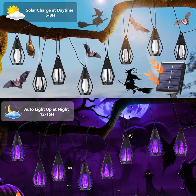 Solar String Lights for Outside, 21Ft Solar Patio Lights - Image 3