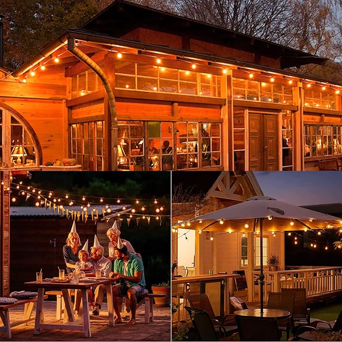 GOOTHY 50Ft LED Outdoor Patio String Lights - Image 7