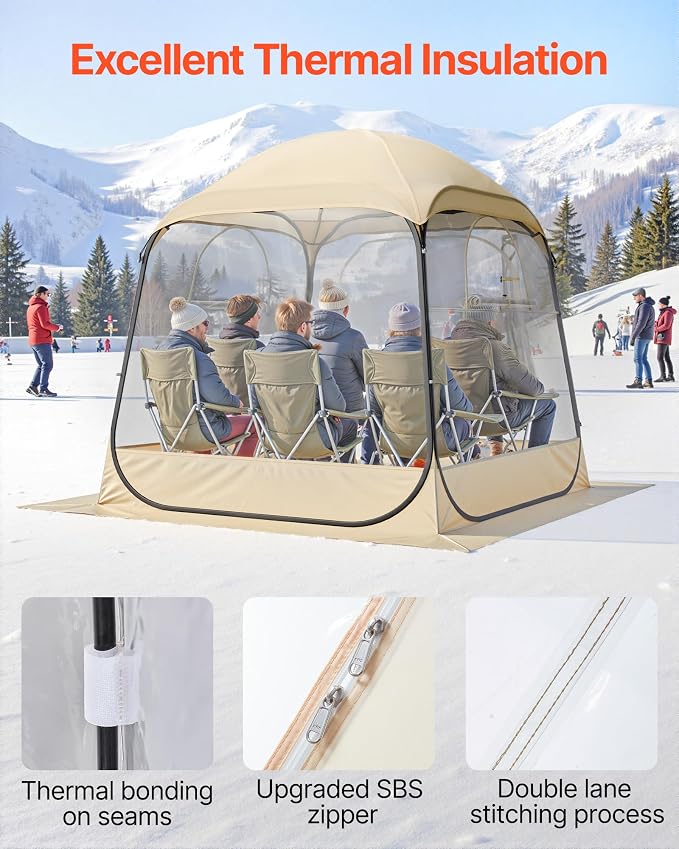 VEVOR Pop up Sports Tent, 8 Sizes Optional Clear Bubble Tent - Image 5
