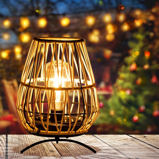 2PK Solar Lanterns Outdoor, Solar Hanging Lantern Lights - Image 6