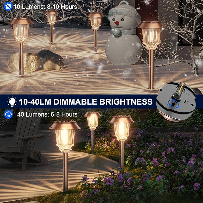 XMCOSY+ Solar Pathway Lights Outdoor - Image 5
