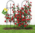 Trellis for Climbing Plants Outdoor, 47.2" H Garden Trellis, Rustproof Garden by MQHUAYU