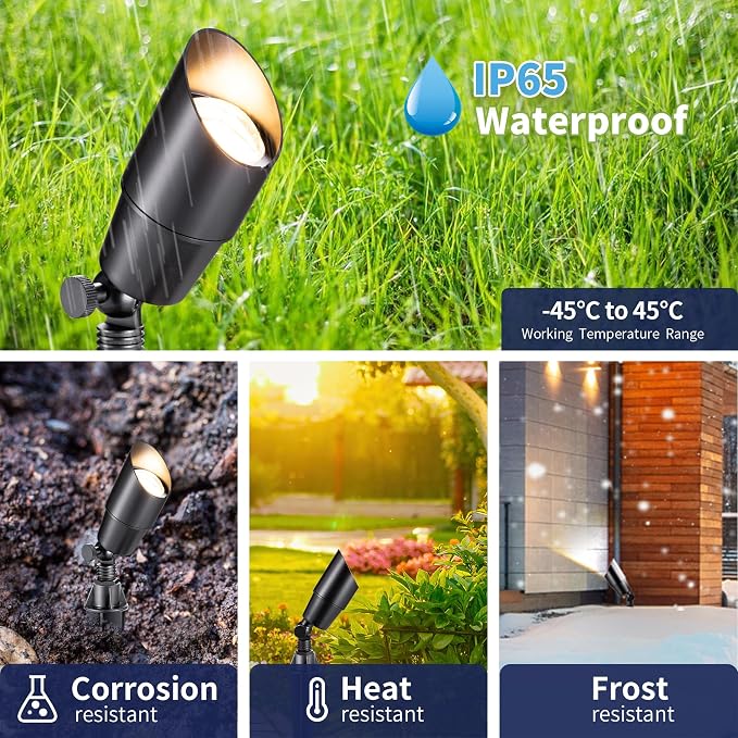 Gardenreet Black Brass Landscape Lighting Kit - Image 2