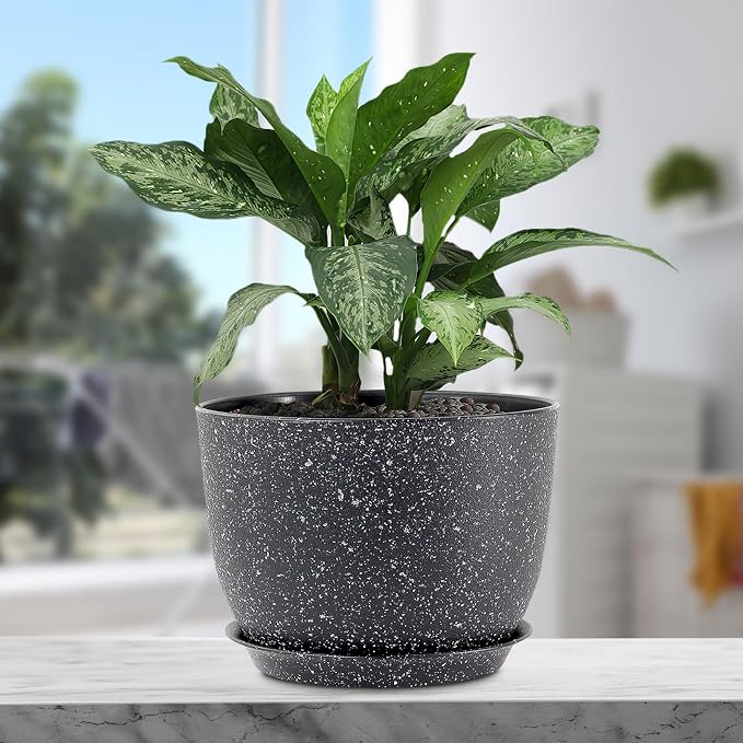 12 inch Big Plant Pots, Plastic Planters - Image 5